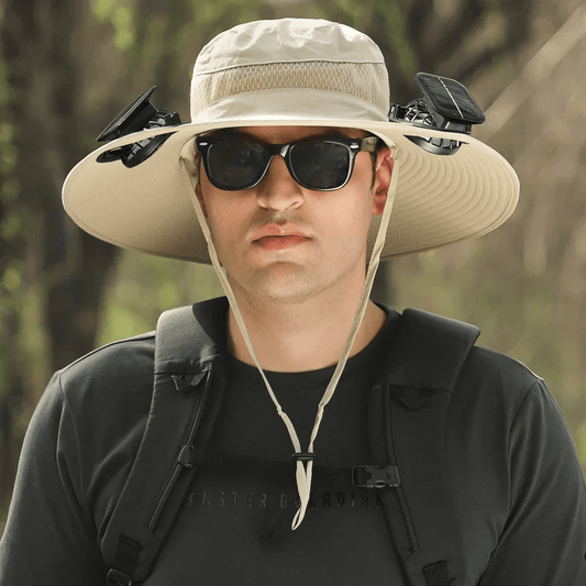 🔥EARLY SUMMER SALE 49% OFF⚡- Outdoor Wide Brim Sun Hat With Solar Fan