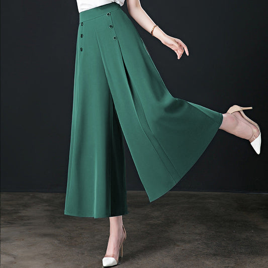 【Fashion Slim Fit】Hot Sale-Pleated Wide Leg Pants