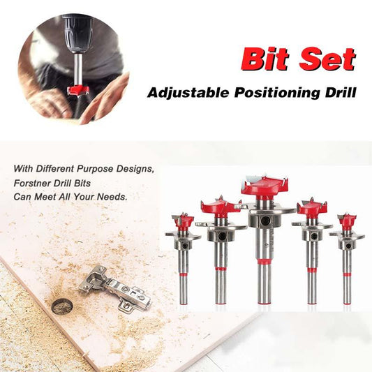 🎁2024 Hot Sale 37% OFF⏳Positioning Woodworking Drill Bit Set