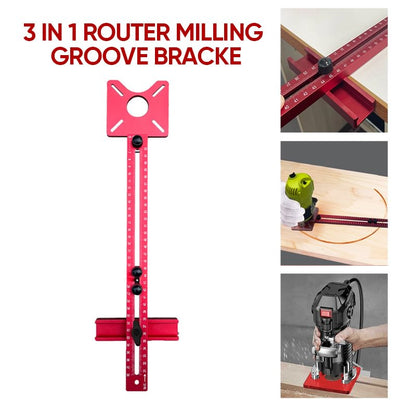 💥Hot Sale 50% OFF💥3 in 1 Router Milling Groove Bracket