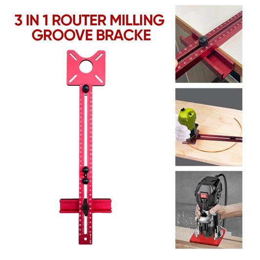 💥Hot Sale 50% OFF💥3 in 1 Router Milling Groove Bracket