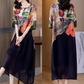 ✨Women's Elegant Flowy Floral Print Plus Size Dress