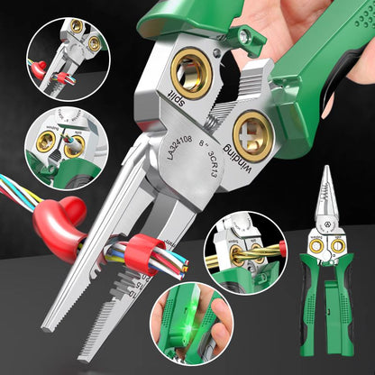 ✈️Free Shipping🔥8-in-1 Multi-Functional Wire Stripper Scissors With Electrical Test