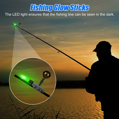 🐠Fishing Rod LED Light with Buzzer Bell