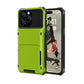 Flip Cover Shockproof Case with Built-In Card Slot